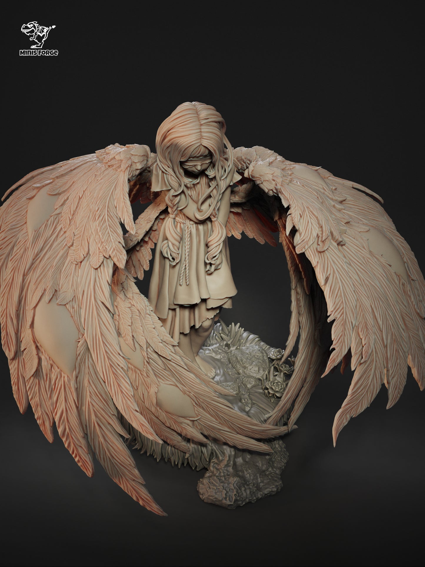 Seraphin 3D Printed Collectible Figure - Hand-Painted Statue from the Video Game - High-Quality Fan Art