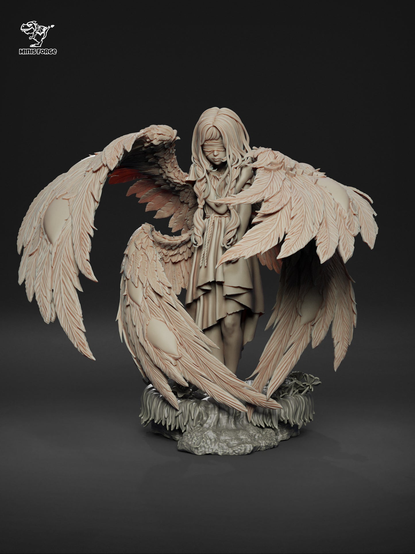 Seraphin 3D Printed Collectible Figure - Hand-Painted Statue from the Video Game - High-Quality Fan Art