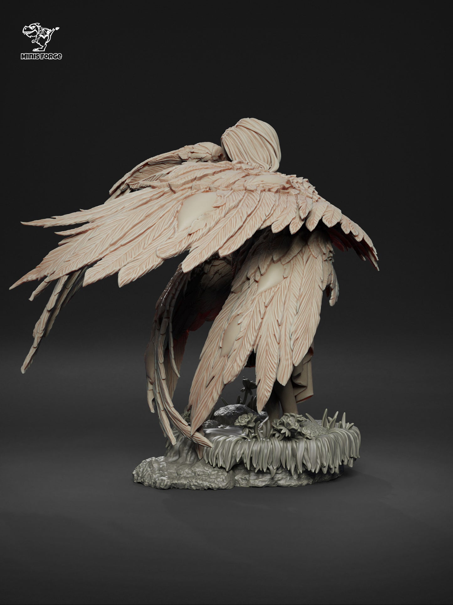 Seraphin 3D Printed Collectible Figure - Hand-Painted Statue from the Video Game - High-Quality Fan Art