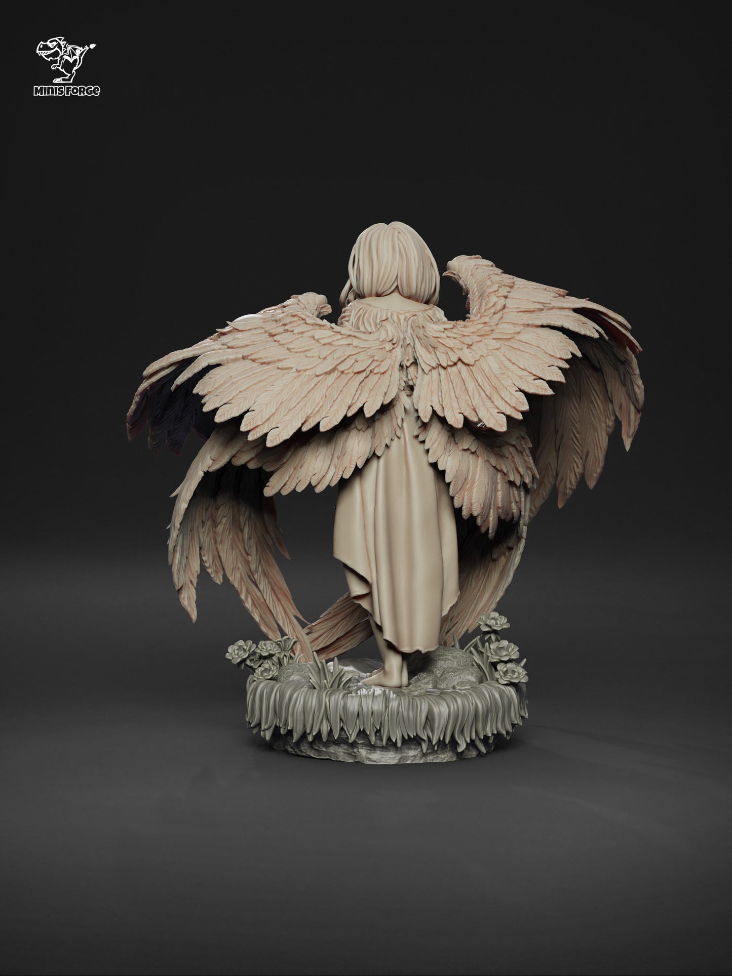 Seraphin 3D Printed Collectible Figure - Hand-Painted Statue from the Video Game - High-Quality Fan Art