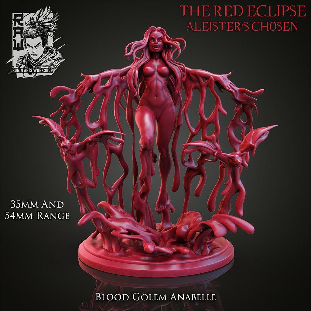 Vampire Lord Aleister and his Brides Iris Pin Up 3D Print Collectible Resin Statue Figure SFW NSFW