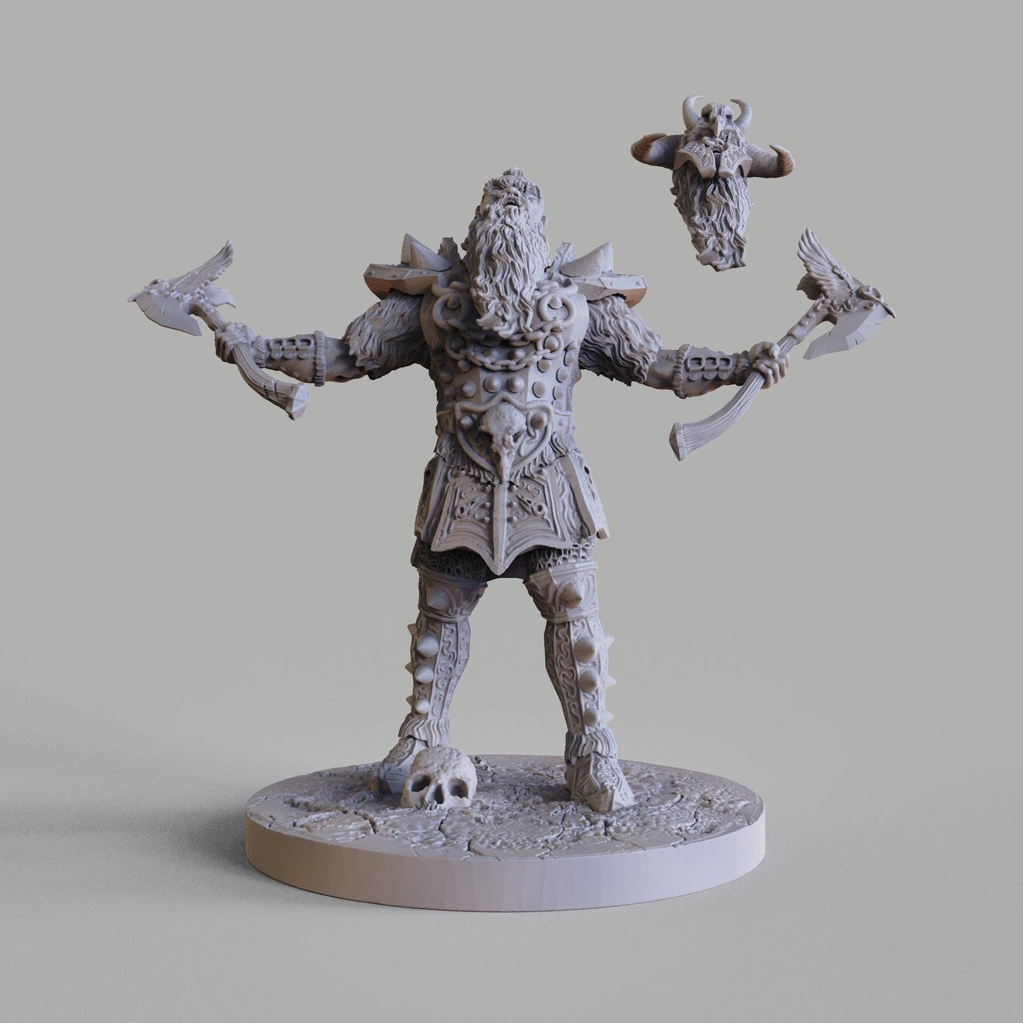 Kharn Viking Berserker Collectible Painted or Unpainted Figure | 12 cm to 30 cm Scale Model