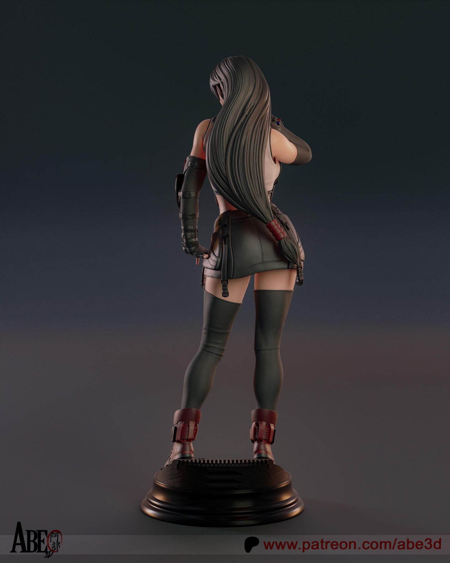 Detailed Tifa Lockhart Collectible Statue (FF7) | Available Painted or as Unpainted Resin Model Kit