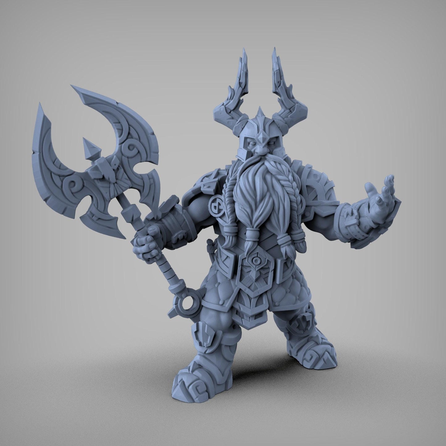 Dwarf Warrior Collectible Fanart Miniature DnD Pathfinder 35mm