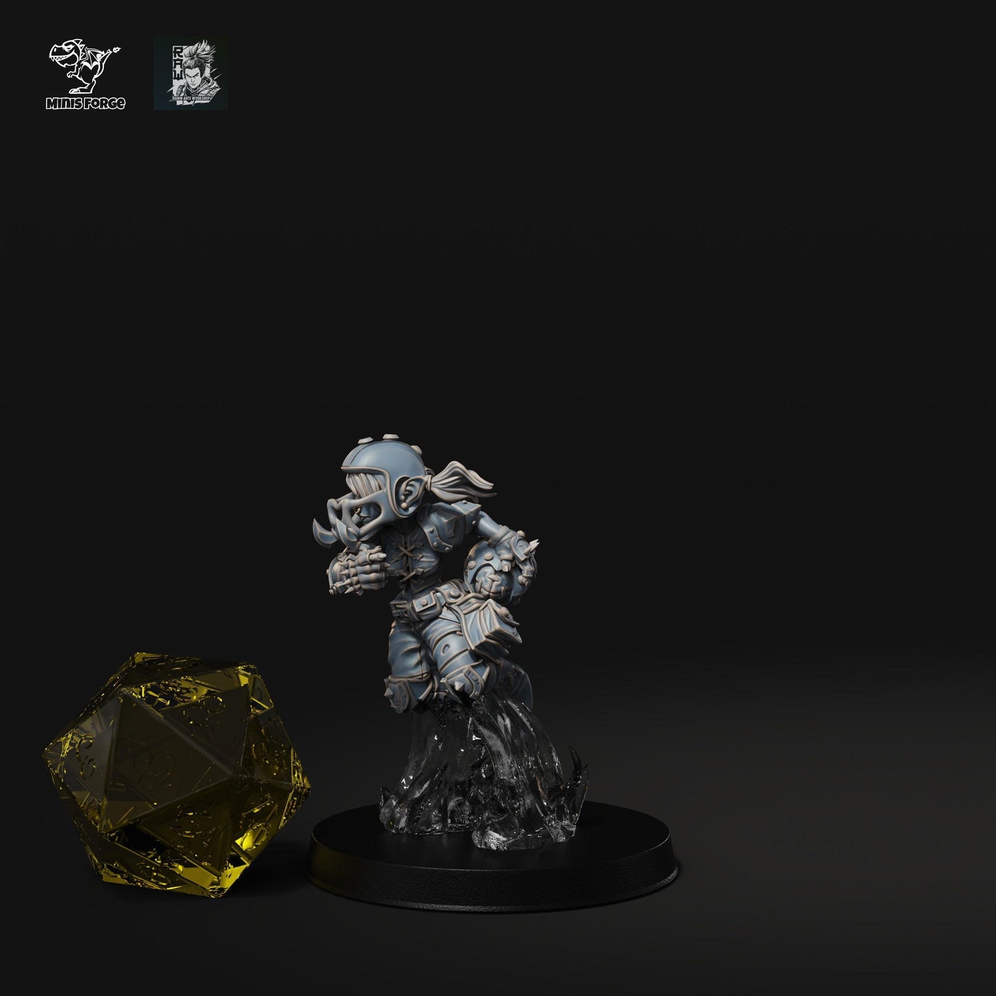 Goblin Fantasy Football Warband: Dynamic Action Poses in 35mm - Enhance Your DnD and Pathfinder Adventures with 3D-Printed Miniatures