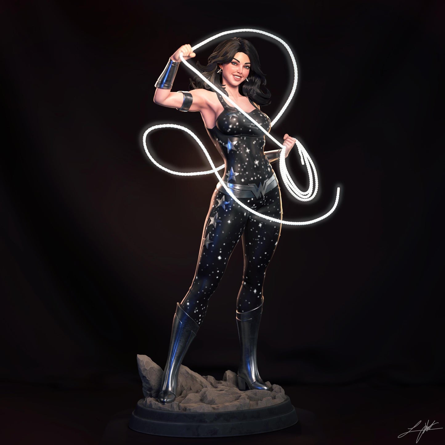 Donna Troy Resin Statue – Hand-Painted Amazon Warrior Collectible