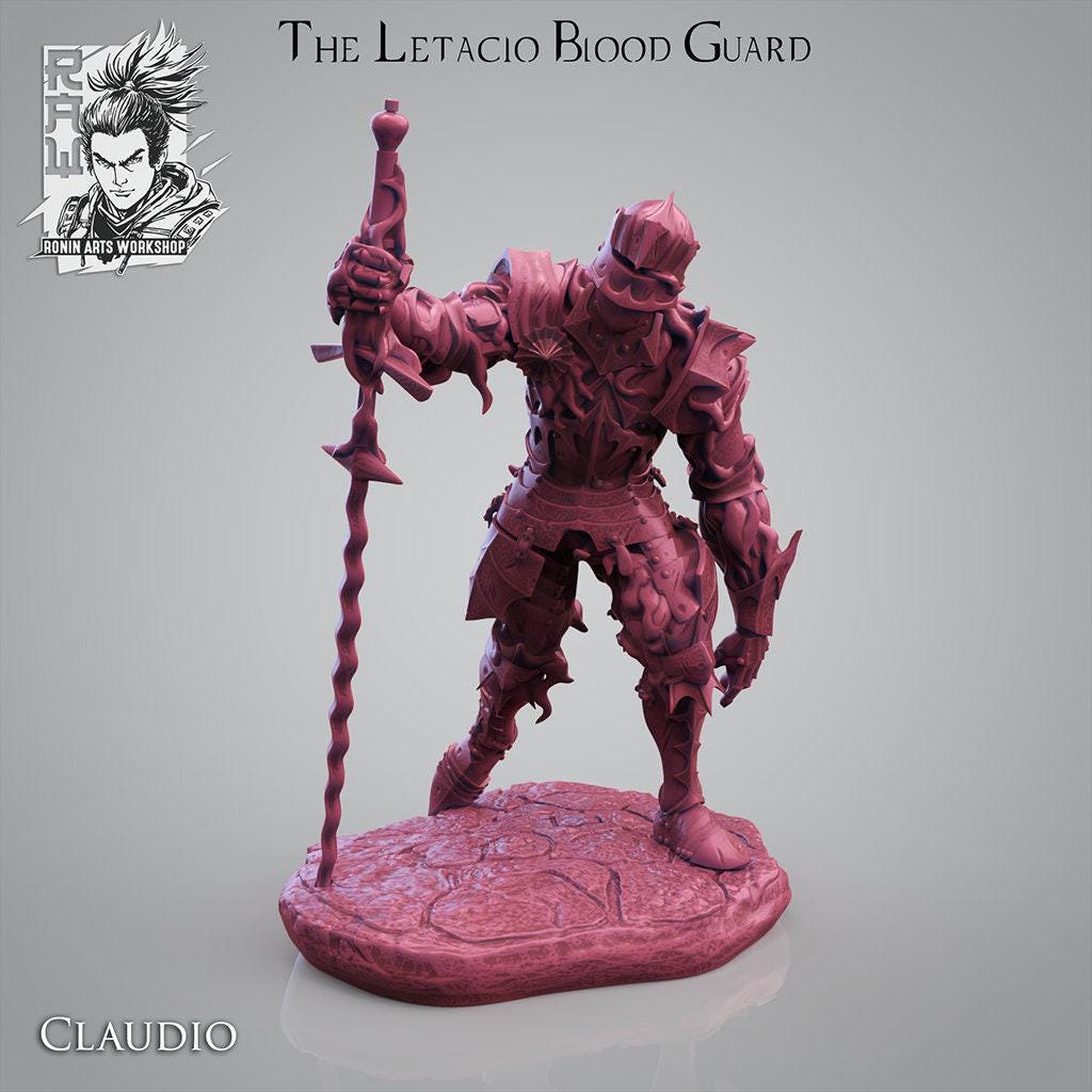 The Letacio Blood Guard Warband: Unleash a Battalion of 3D-Printed Collectible Miniatures for Epic Adventures