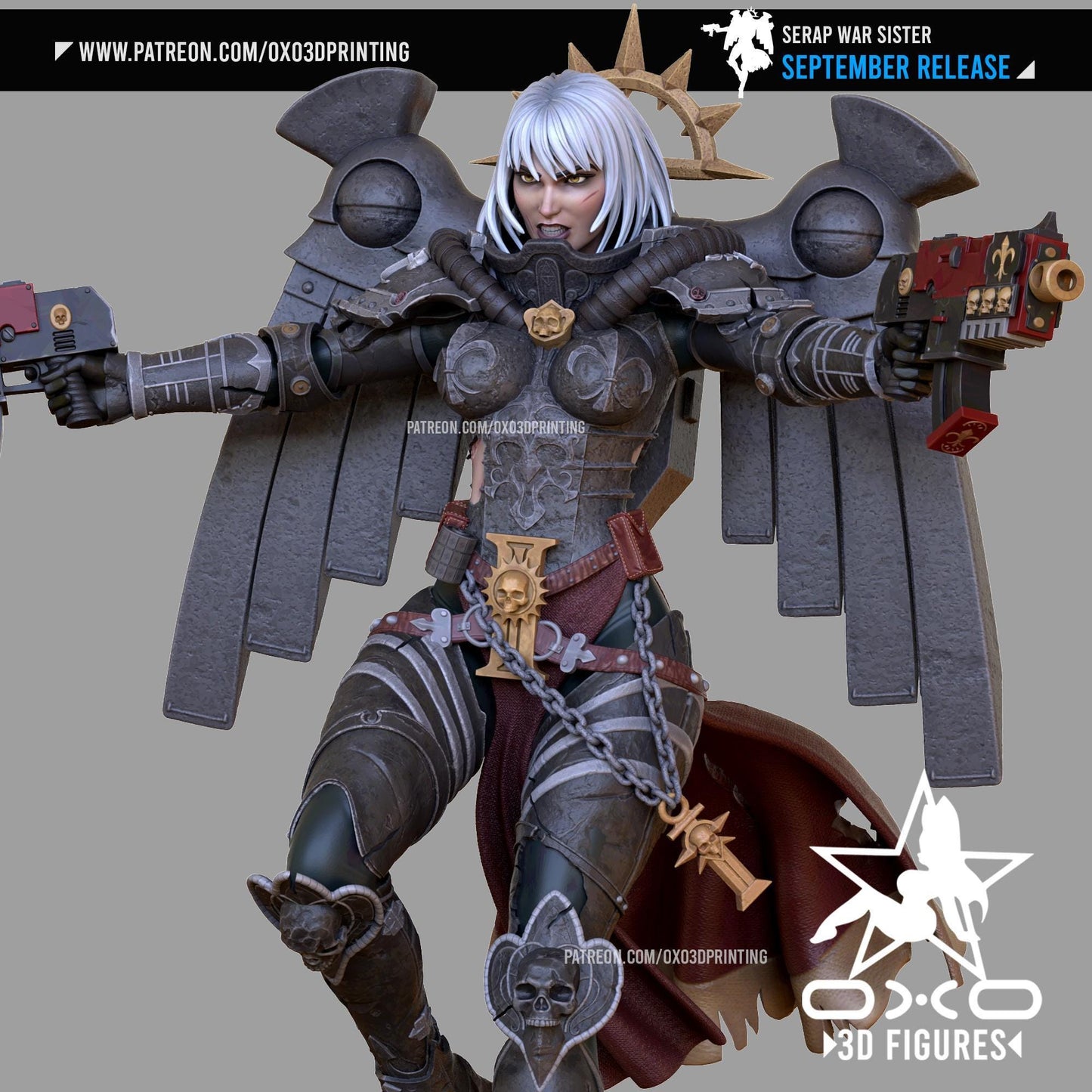 Cosmic Warrior: Space Valkyria 3D Printed Collectible – Epic Sci-Fi Figure (NSFW)