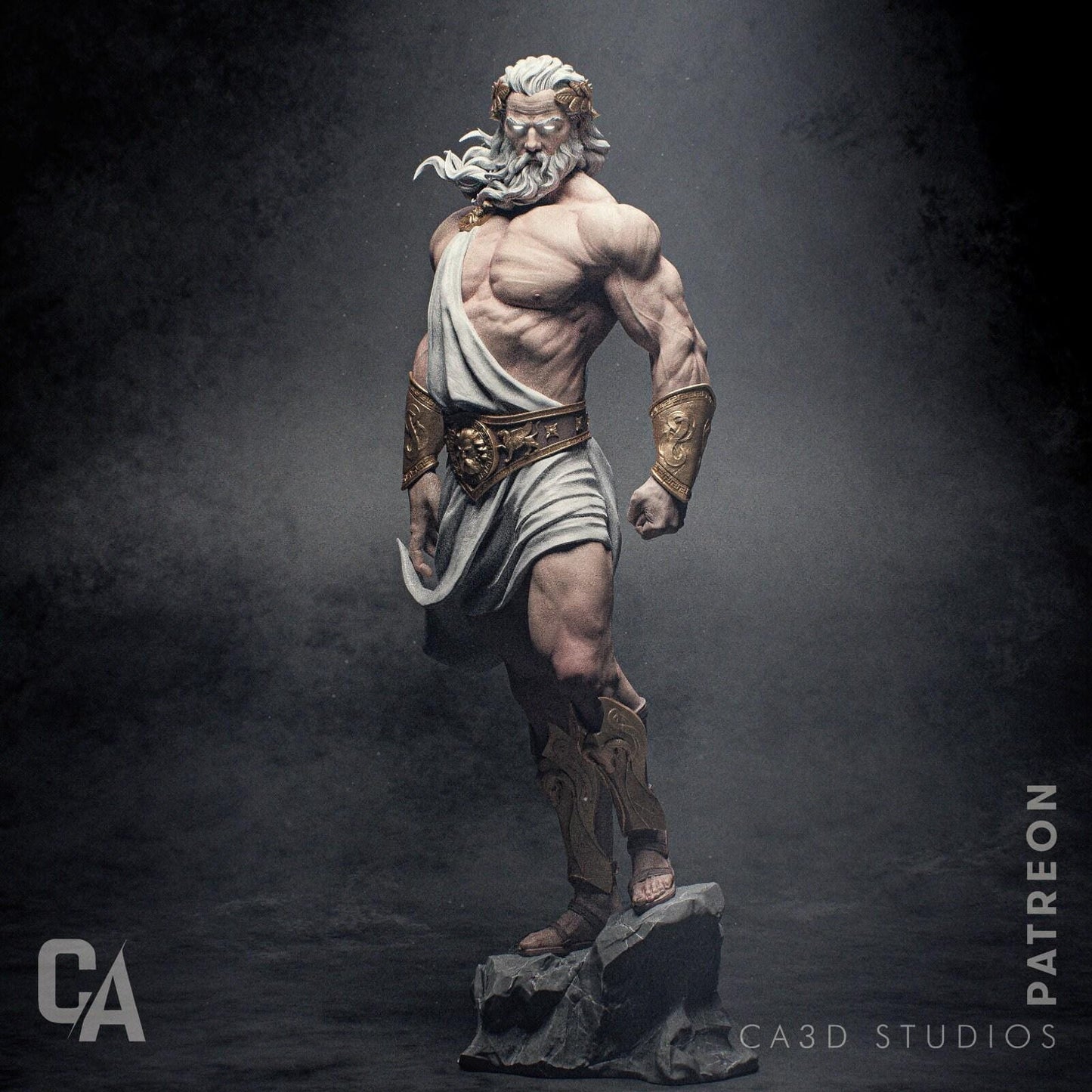 Command the Heavens: Zeus 3D Printed Statue Collectible Figure - Epic Greek God Mythology