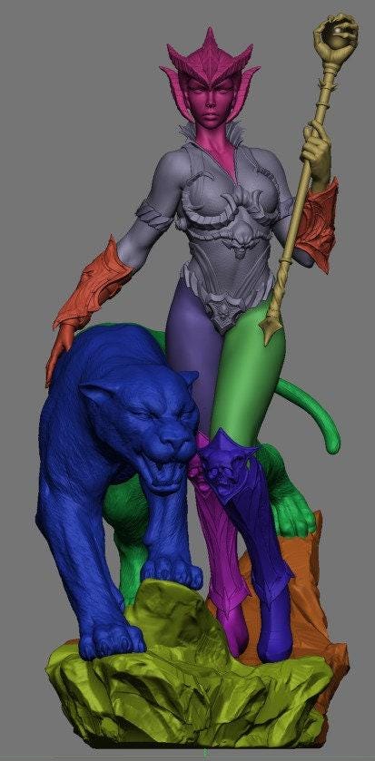 Lyn of Eternia NSFW 3D Printed Statue – Mature Dark Fantasy Resin Collectible, Made to Order for Adult Collectors & Fans