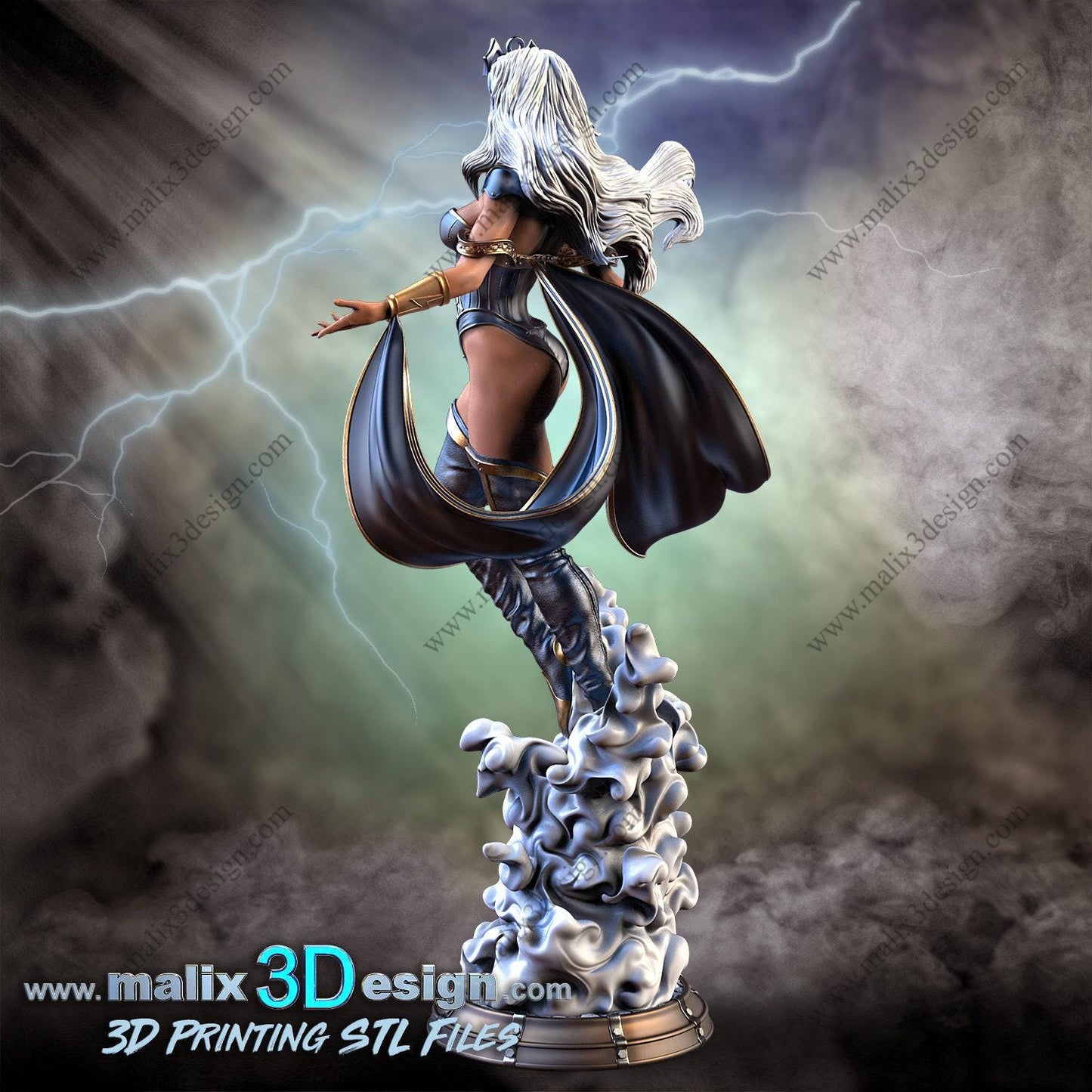 Embrace the Storm: Storm 3D Printed Resin Statue – Premium X-Men Collectible Figure for Fans