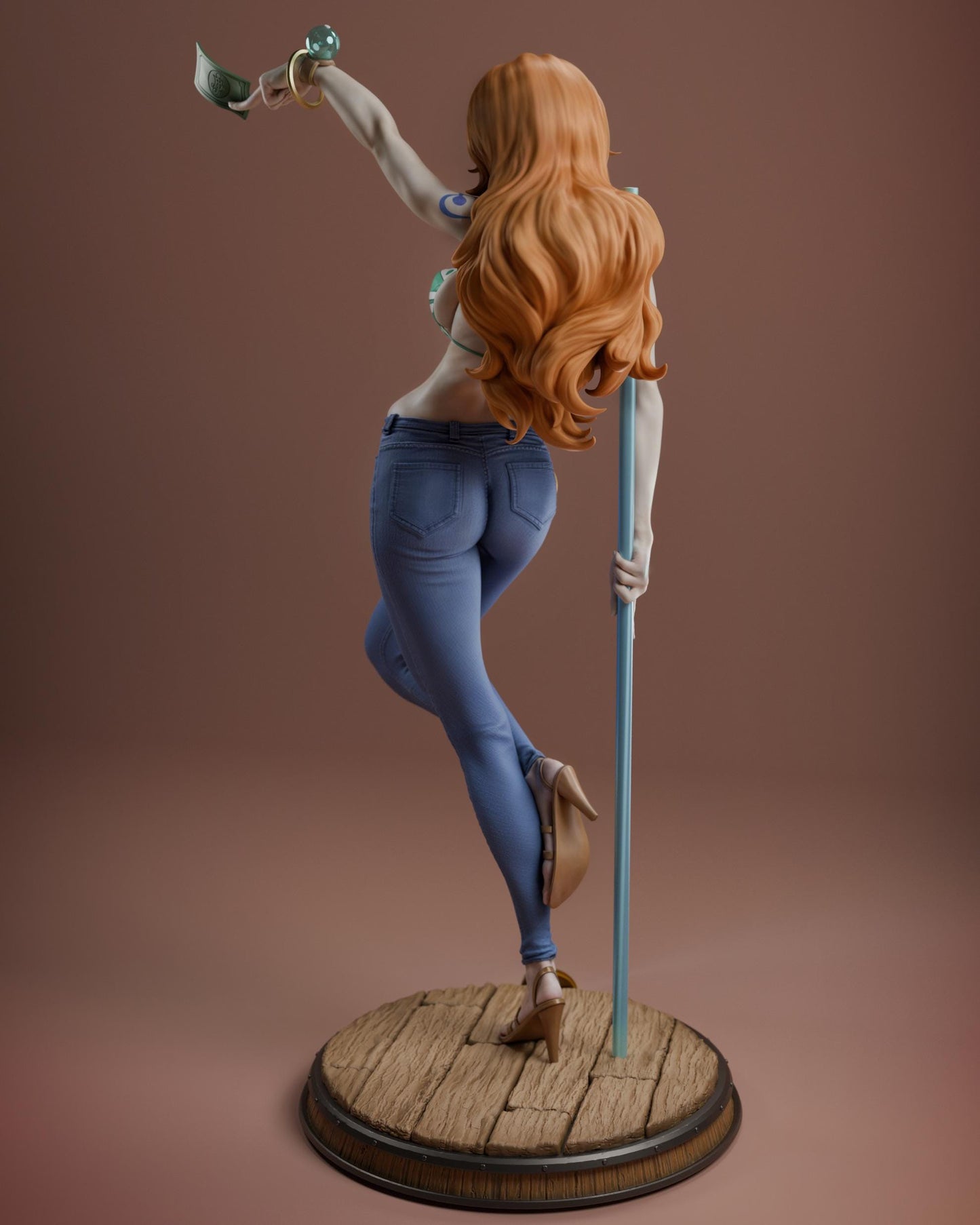 Grand Line Navigator: Nami Collectible Statue – Stunning 3D Resin Figure from One Piece (NSFW)
