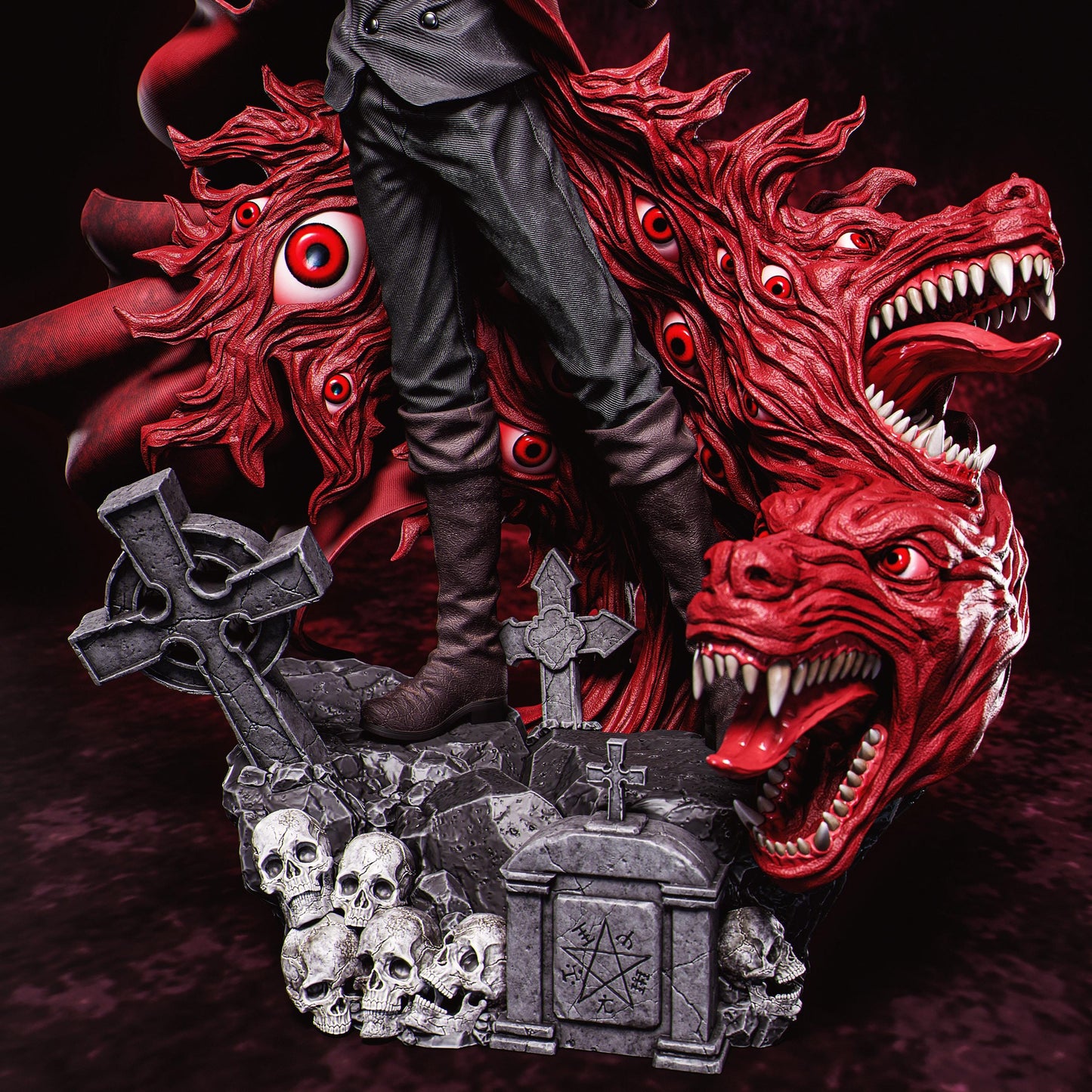Alucard Hellsing: Premium 3D Printed Collectible Figure - Iconic Vampire Hunter