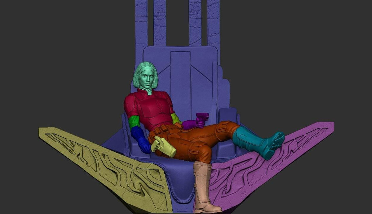 Kryze of Mandalore NSFW 3D Printed Statue – Mature Sci-Fi Resin Collectible, Made to Order for Adult Collectors & Fans