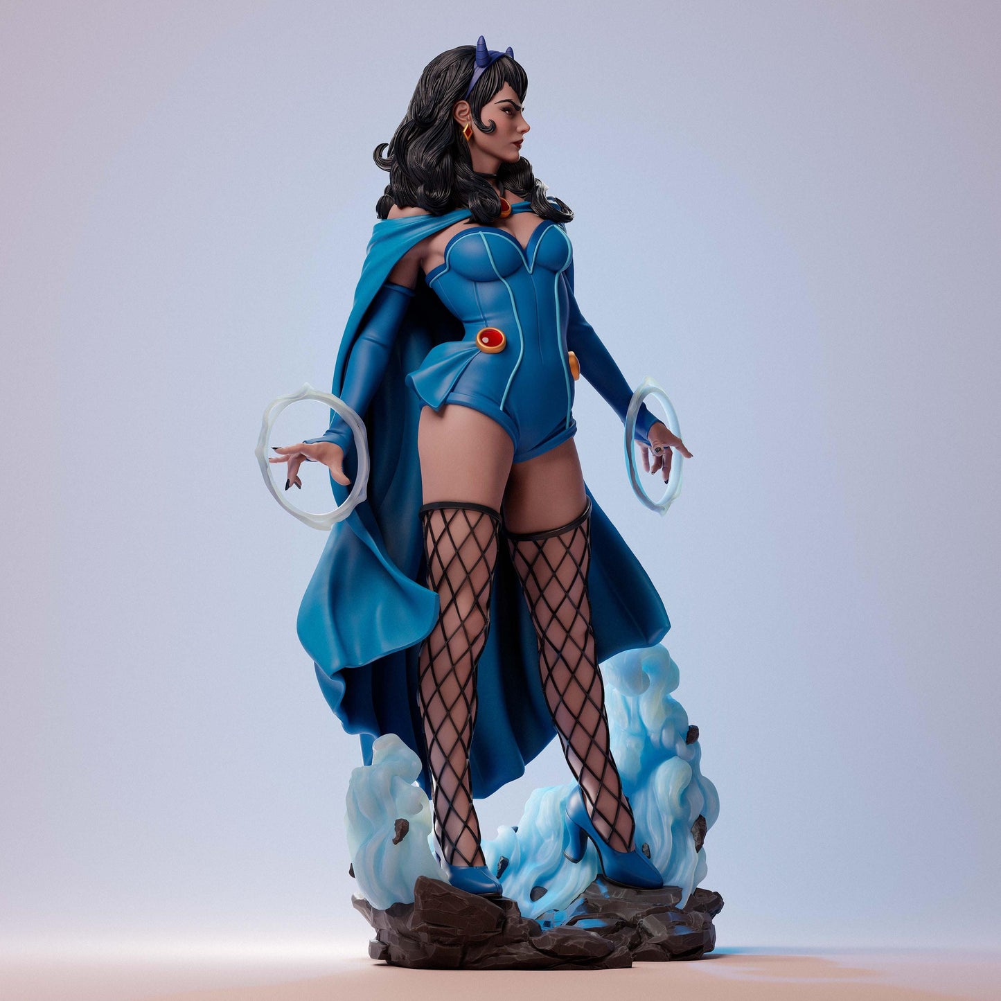 Experience the Darkness: Exquisite Raven (Rachel Roth) Hand-Painted Resin Collectible Statue - Teen Titans DC Comics Figure