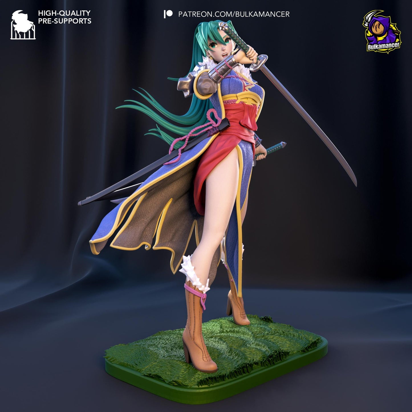 a statue of a woman with a sword