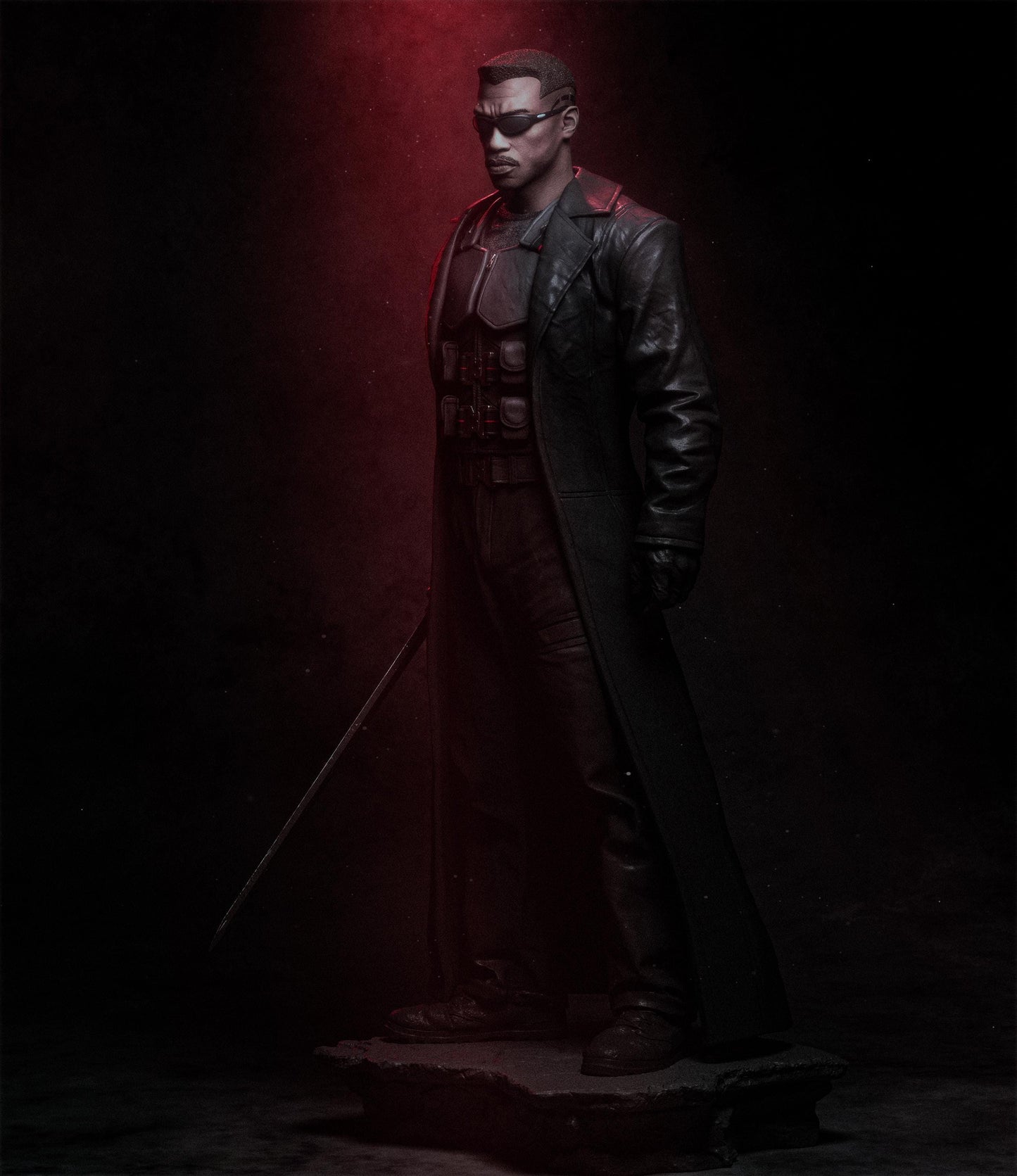 Blade: Eternal Vampire Hunter Collectible Statue Hand-Painted 3D Resin Figure - Ready-to-Display Marvel Comics Art, Daywalker Vampire Slayer