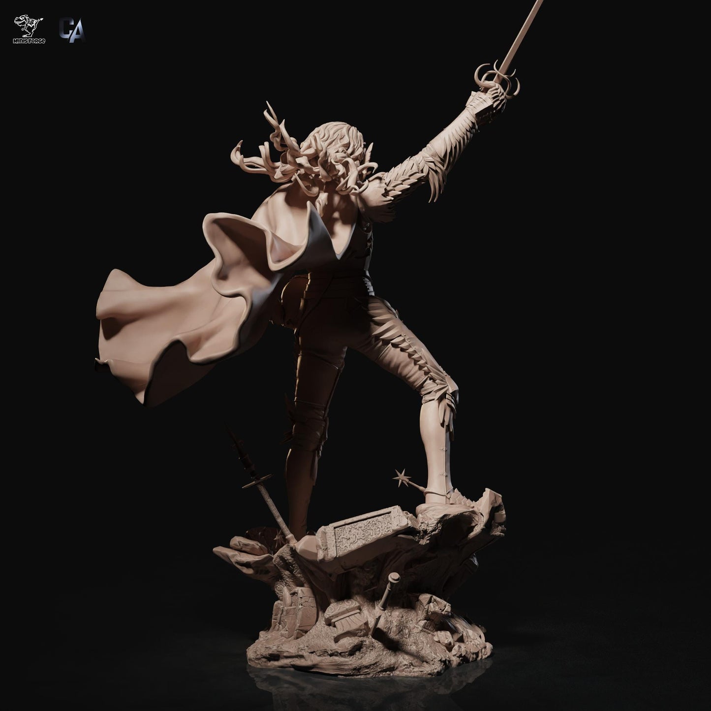 Ascend to Power: Griffith Berserk 3D Print Collectible Figurine - Epic Anime Manga Statue