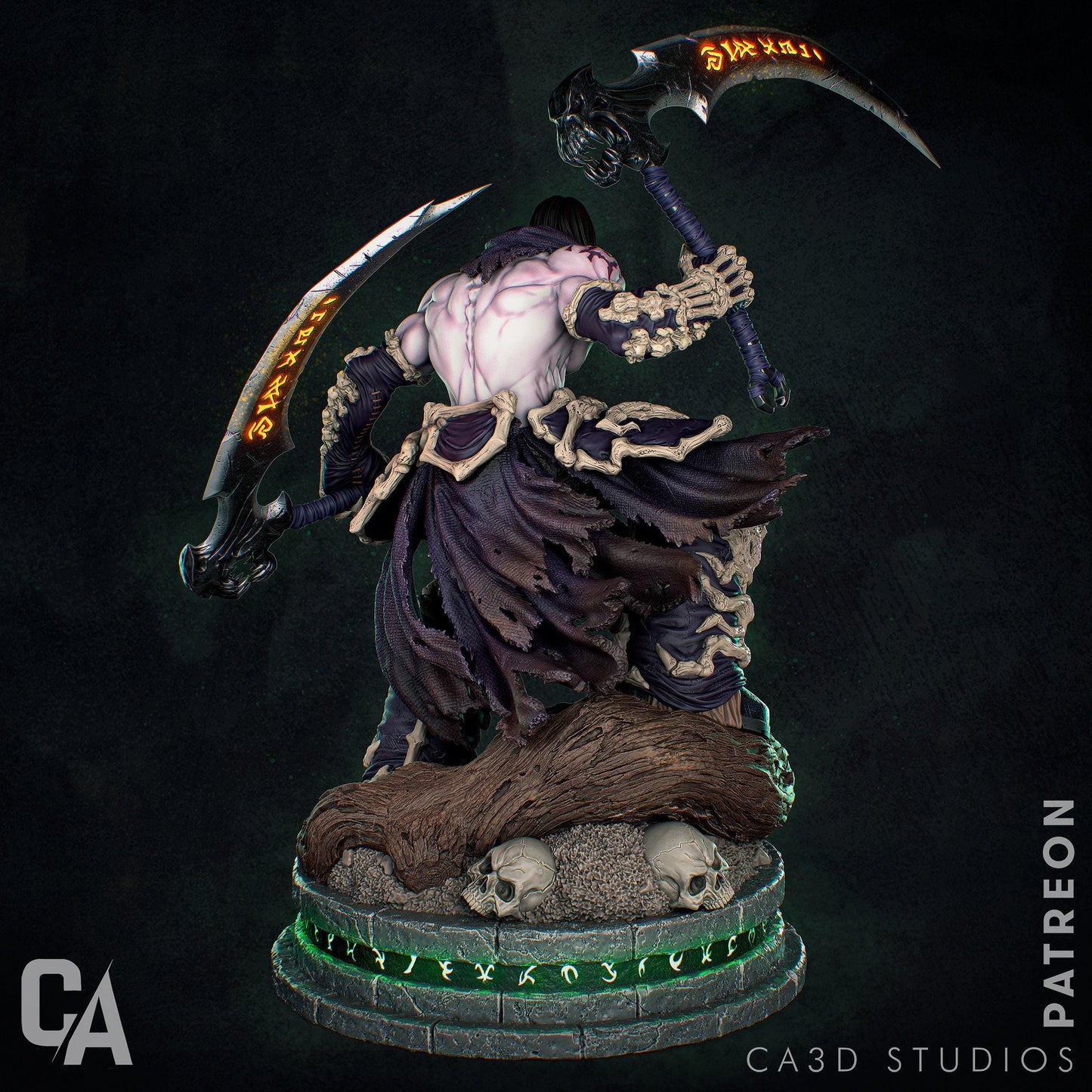 Death Darksiders 3D Printed Collectible Statue: Unleash the Horseman – Epic Gaming Figure for Fans
