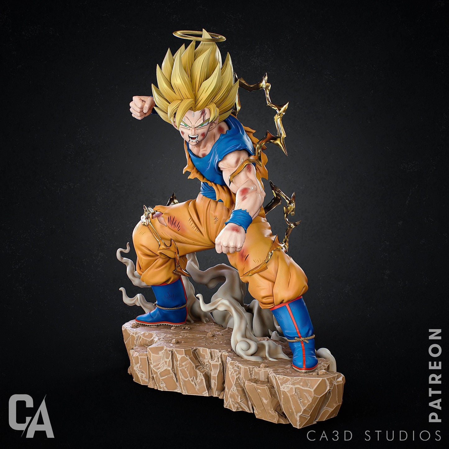 Super Saiyan Goku Collectible Resin Statue – Painted & Unpainted Dragon Ball Z Model Kits