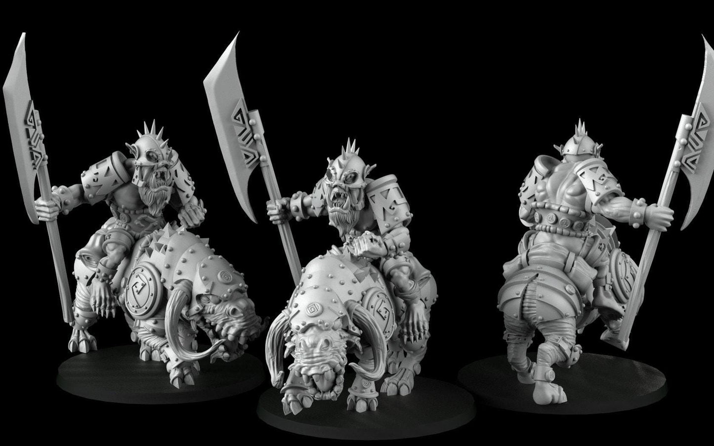 Orcs 3D Print Collectible Resin Miniature dnd Pathfinder ttrpg wargames d20 rpg 35 mm scale