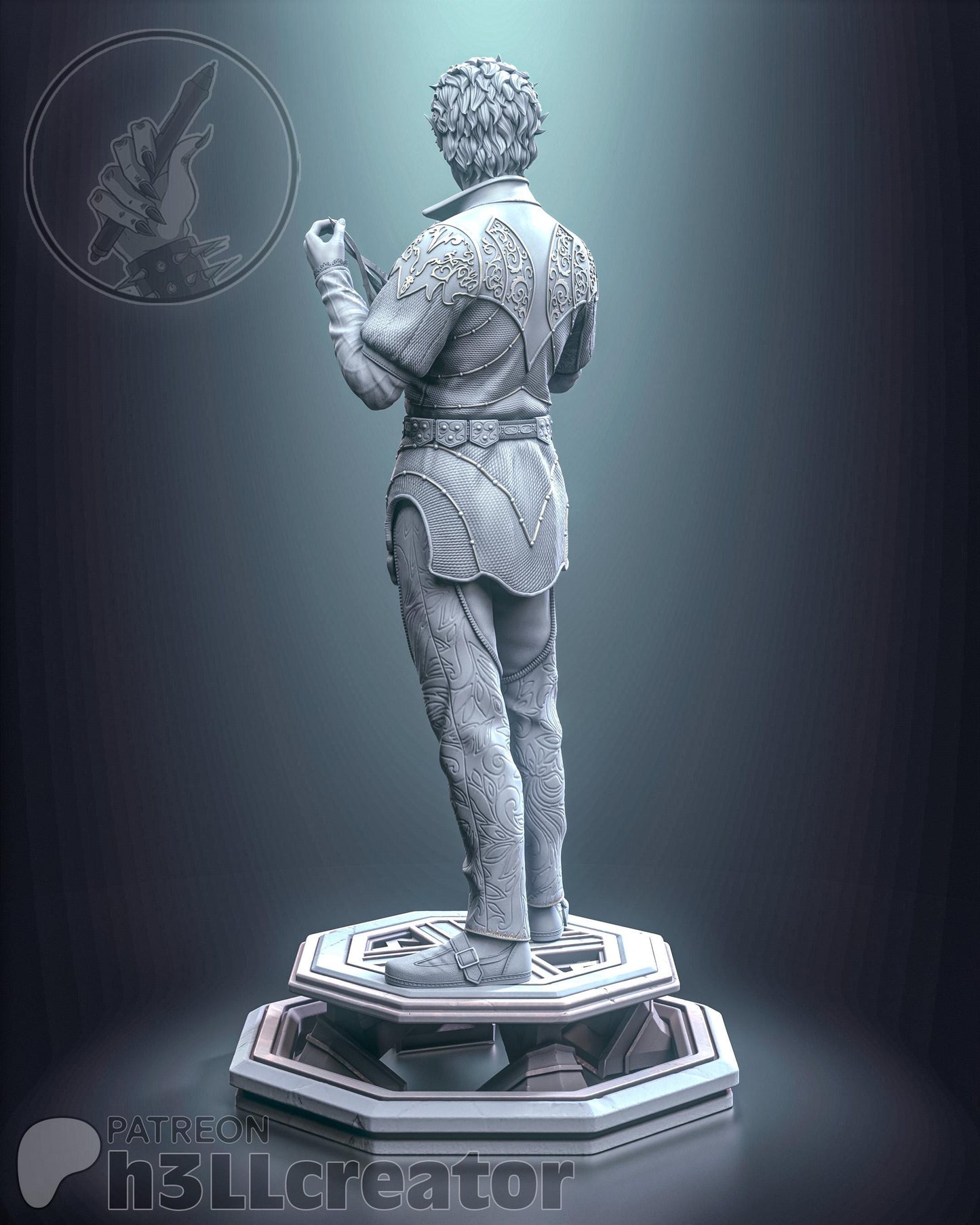 a statue of a man standing on a pedestal