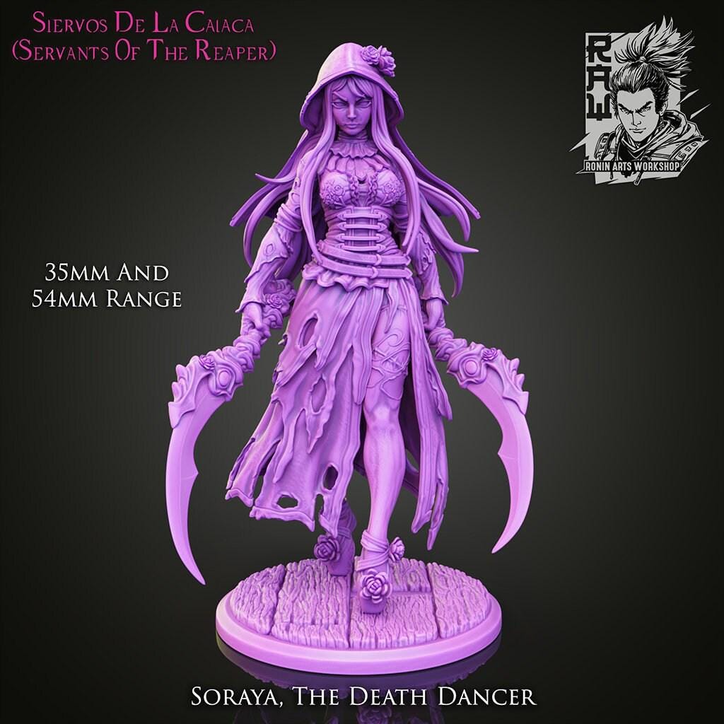 Servat of the Reaper 3d printed statue Collectible Miniature figure gift idea nsfw pin up unpainted 35 mm scale