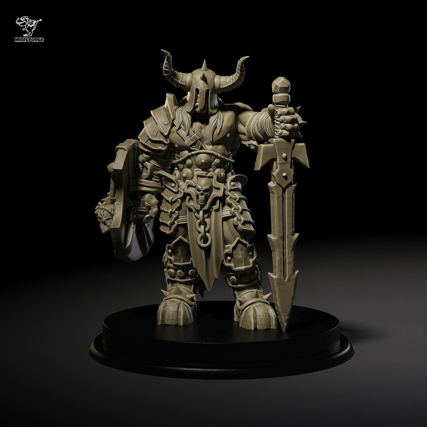Chaos Warriors Miniature 3D Print Dungeons and Dragons Mini RPG Tabletop DnD Painting Great Gift Idea