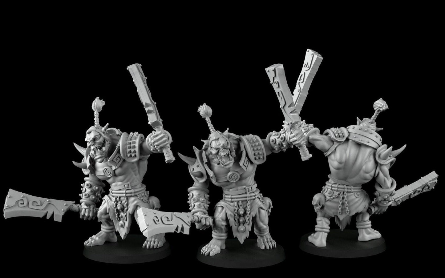 Orcs 3D Print Collectible Resin Miniature dnd Pathfinder ttrpg wargames d20 rpg 35 mm scale