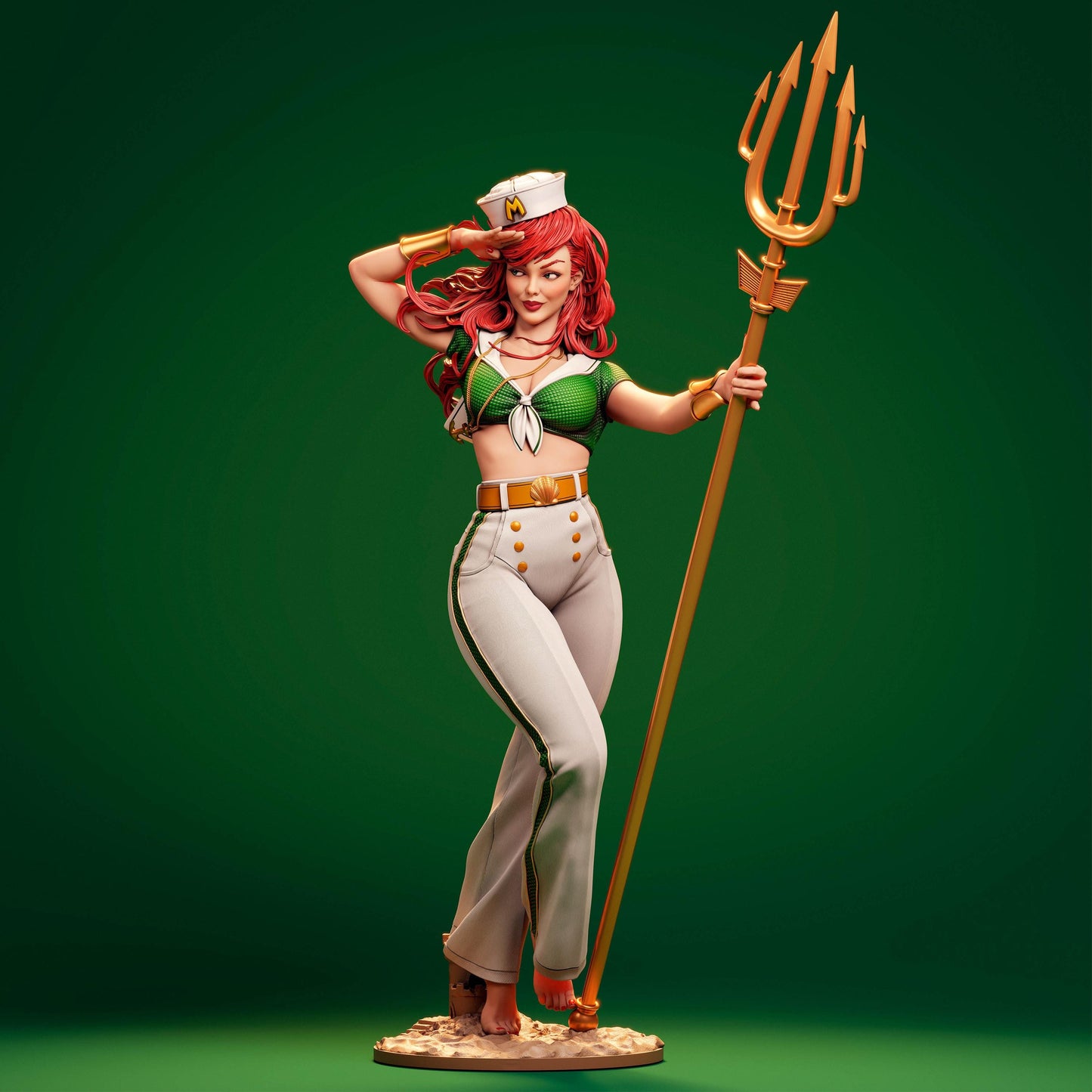Mera Bombshell (DC Comics) Collectible Resin Statue – Painted or Unpainted Model Kit for Fans