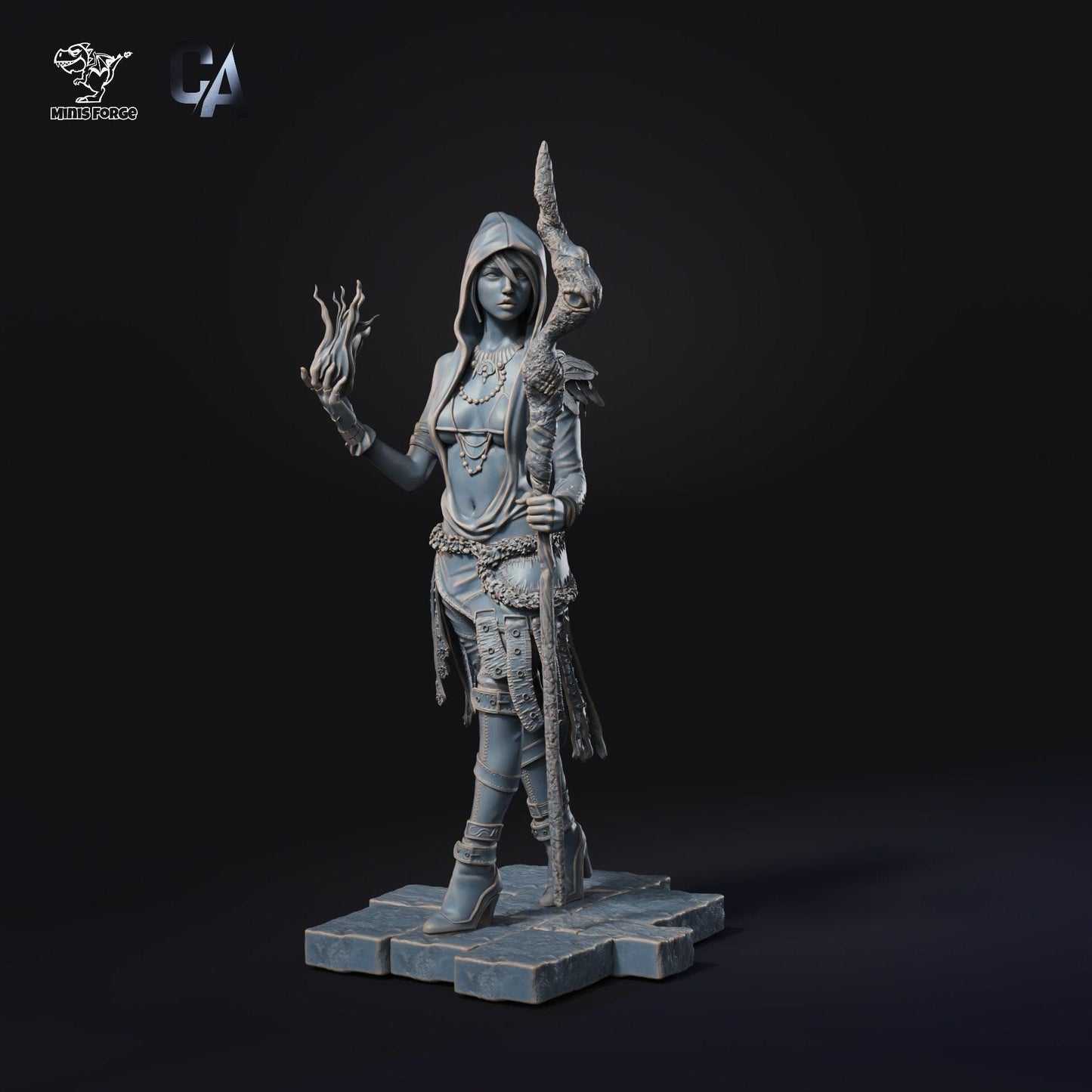 Dragon Age Enchantress: Morrigan 3D Printed Statue – Collectible for Fantasy RPG Fans (NSFW)