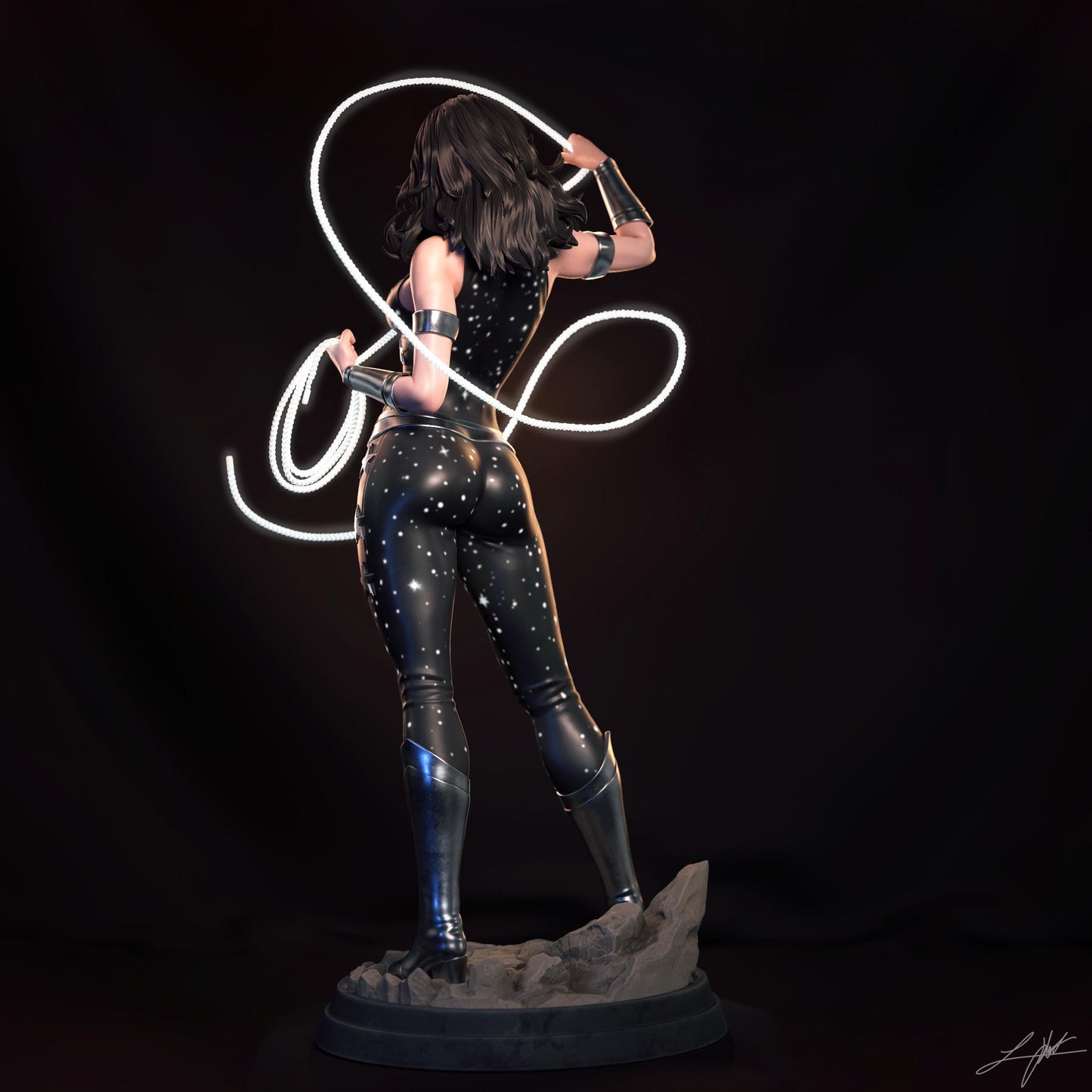 Donna Troy Resin Statue – Hand-Painted Amazon Warrior Collectible