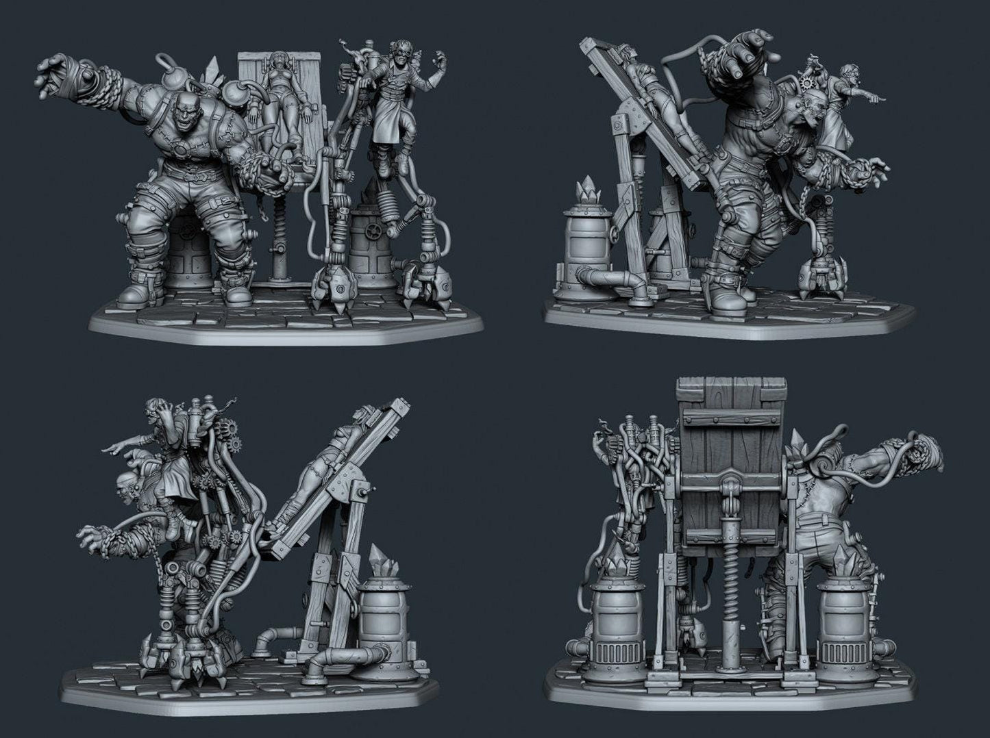 Frankenstein's Lab Diorama: Recreate the Iconic Scene of Scientific Creation 3D-Printed Miniature
