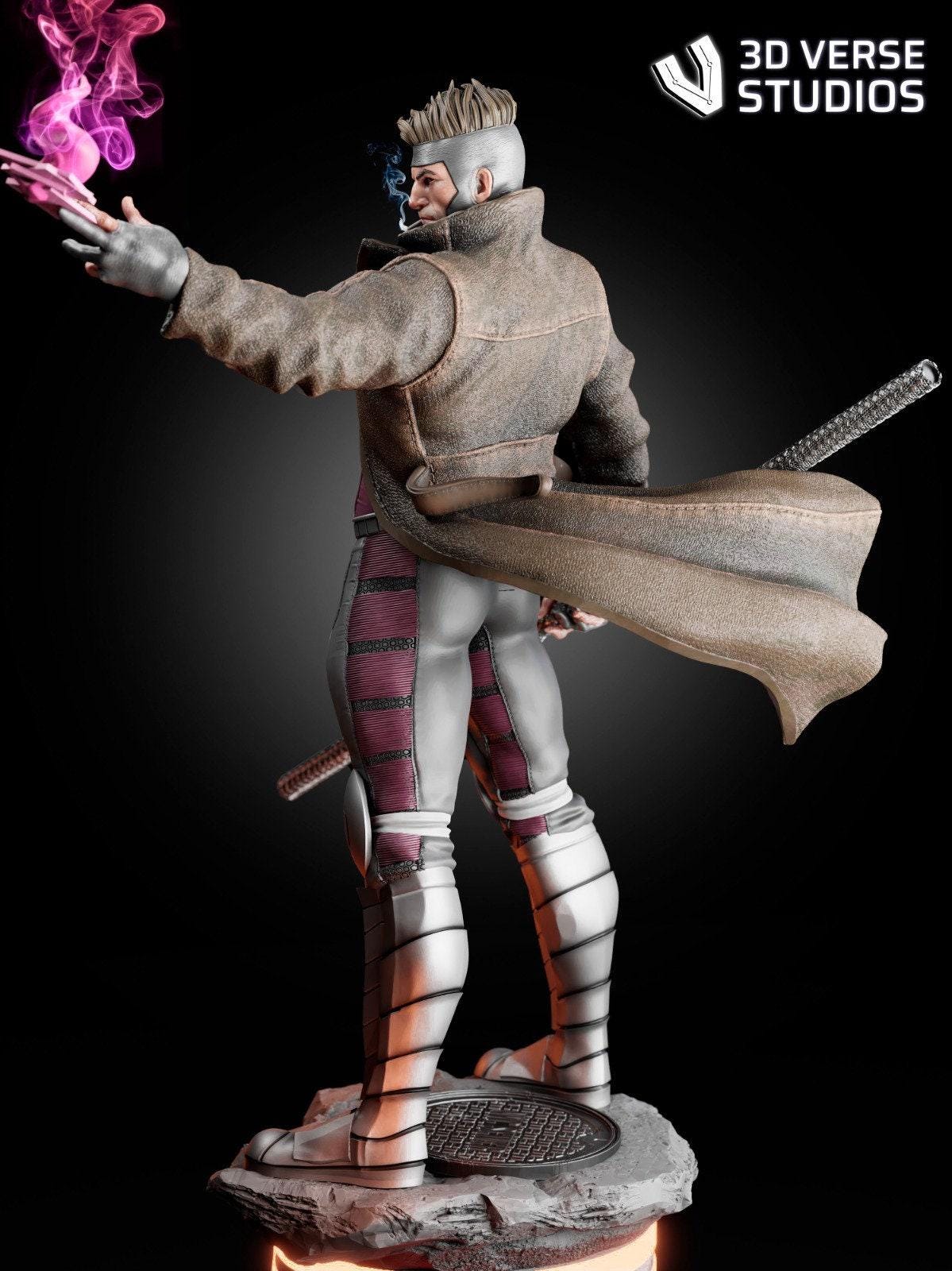 Gambit 3D Printed Collectible Statue: Unleash the X-Men's Cajun Charm – Epic Marvel Figure for Fans
