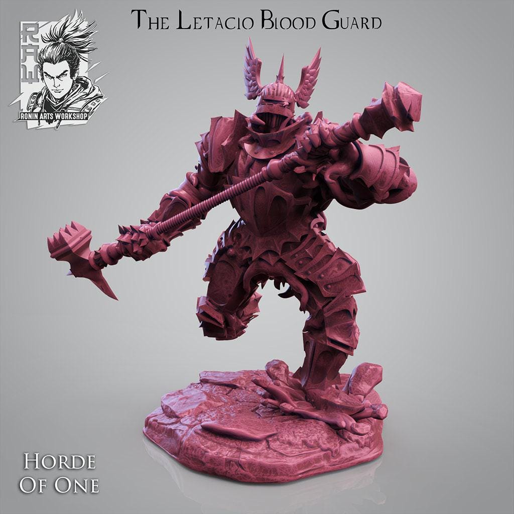The Letacio Blood Guard Warband: Unleash a Battalion of 3D-Printed Collectible Miniatures for Epic Adventures