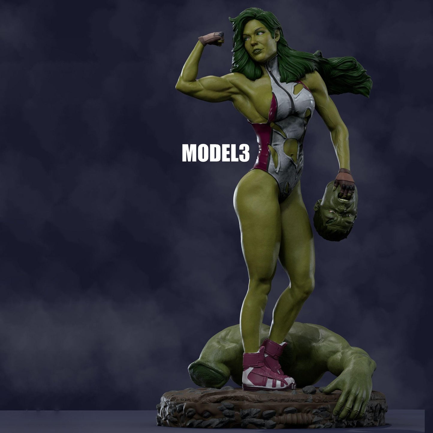 She-Hulk Collectible Resin Statue – Painted or Unpainted Model Kit for Marvel Fans