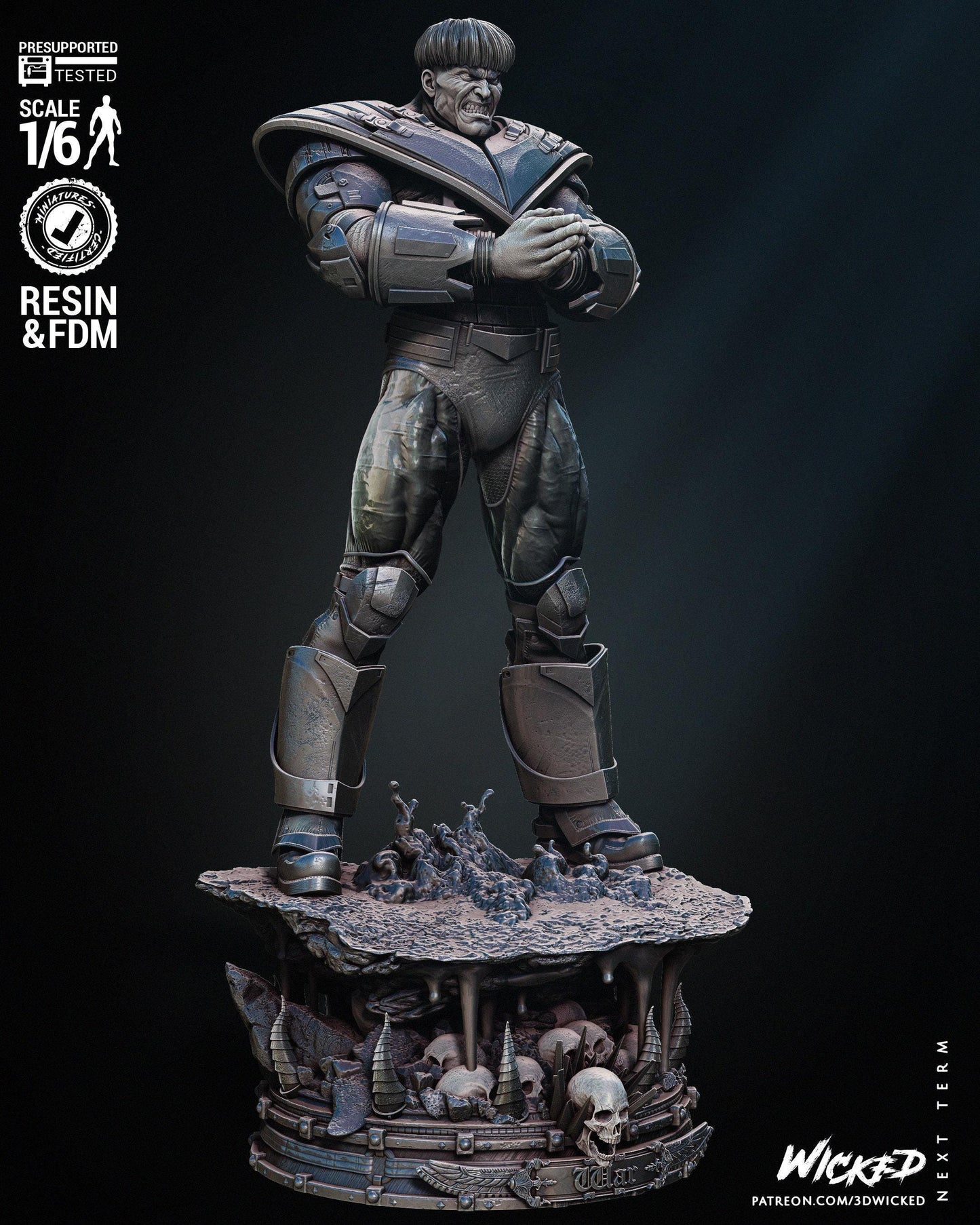 War Marvel Collectible 3D Printed Resin Figure | Hand Painted or Unpainted Comic Book Statue