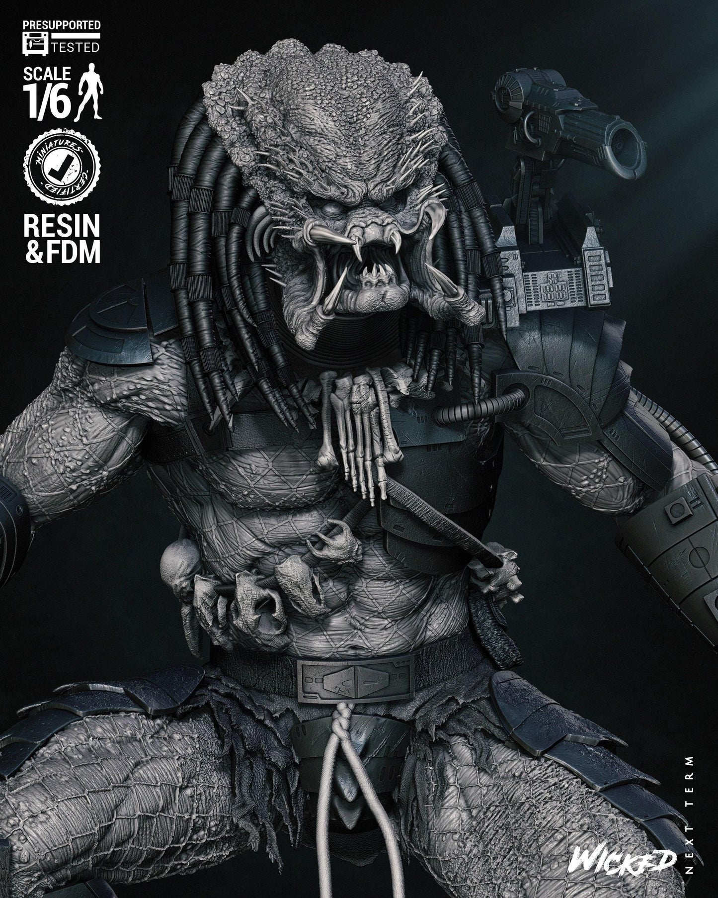 Hunter's Prey: Predator 3D Print Collectible – Iconic Sci-Fi Figure for Movie Fans