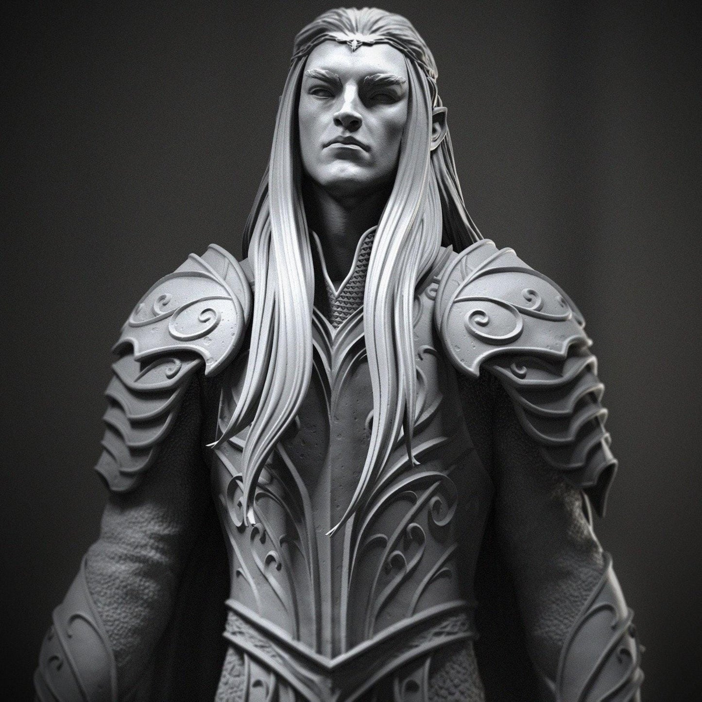 Thranduil 3D Printed Statue Collectible Figure | Hand Painted or Unpainted Elvish King from The Hobbit Series