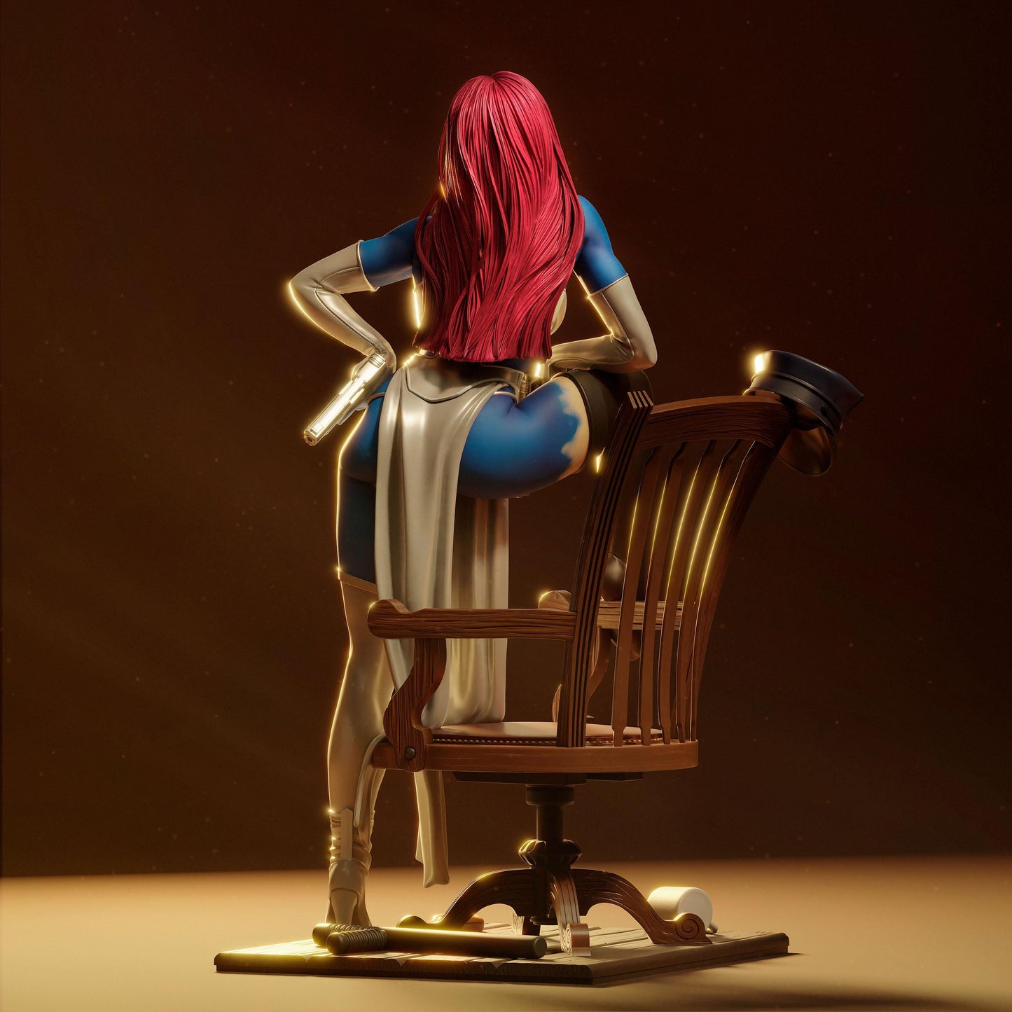 Mystique Marvel X-Men Collectible 3D Printed Resin Figure | Hand Painted or Unpainted Mutant Statue