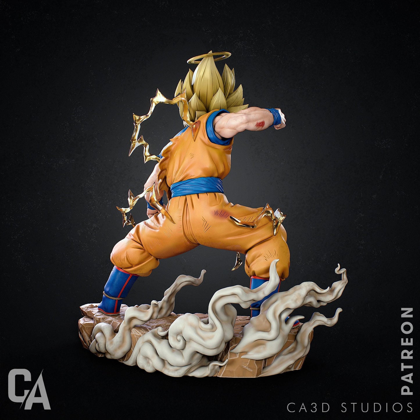 Super Saiyan Goku Collectible Resin Statue – Painted & Unpainted Dragon Ball Z Model Kits