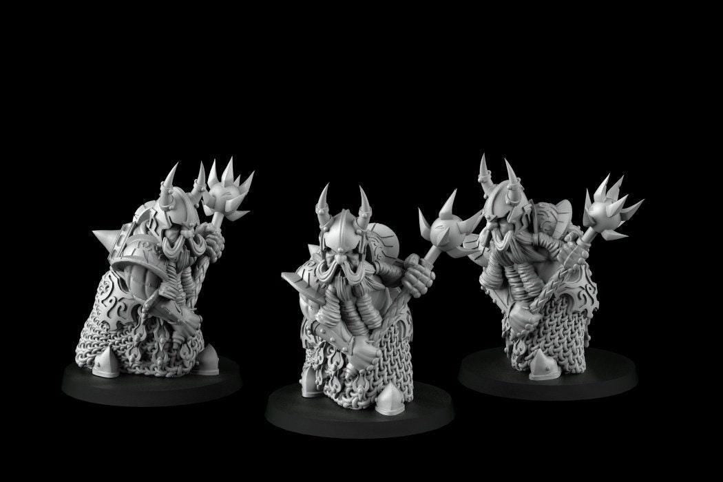 Chaos Dwarfs 3D Print Collectible Resin Miniature dnd Pathfinder ttrpg wargames d20 rpg dungeons and dragons
