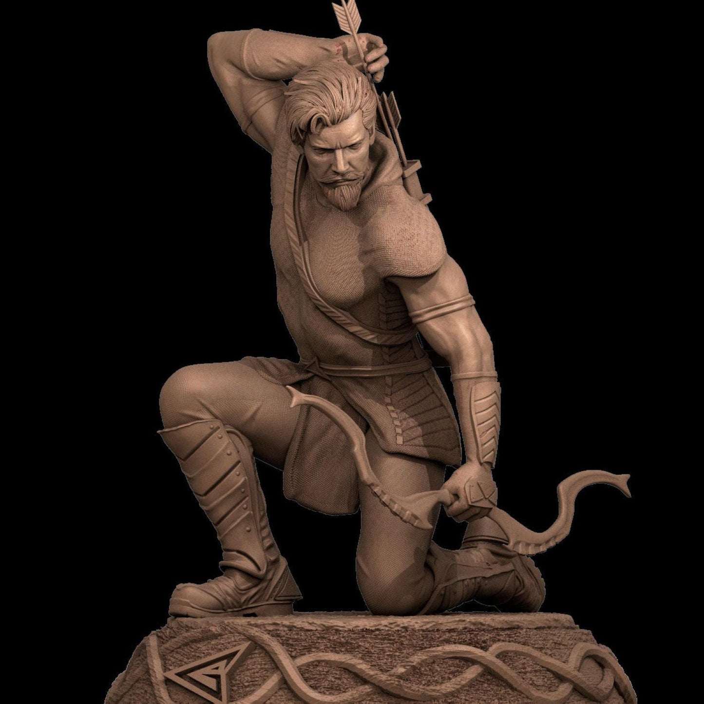 Dynamic Green Arrow Collectible 3D Printed Resin Figure: Premium DC Comics Superhero Statue for Fans