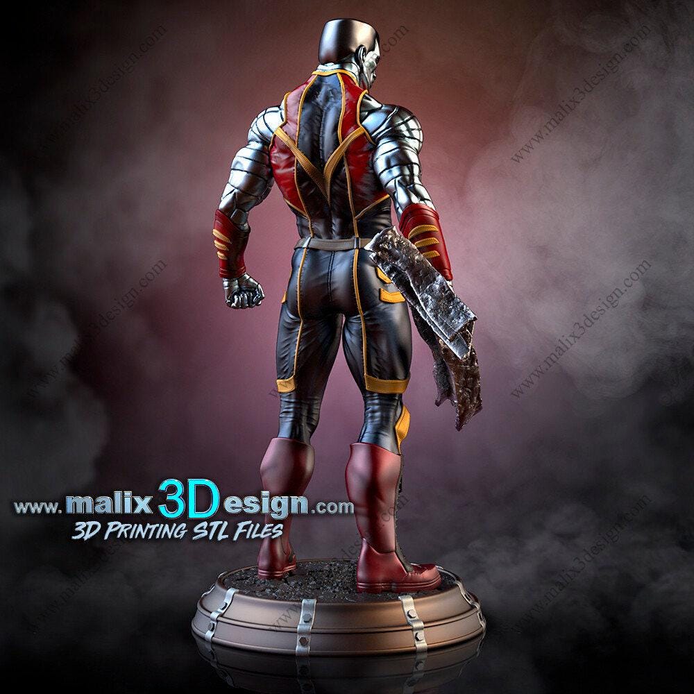 Mighty Colossus 3D Printed Resin Statue: Iconic Marvel X-Men Hero Fan Art Collectible Figure