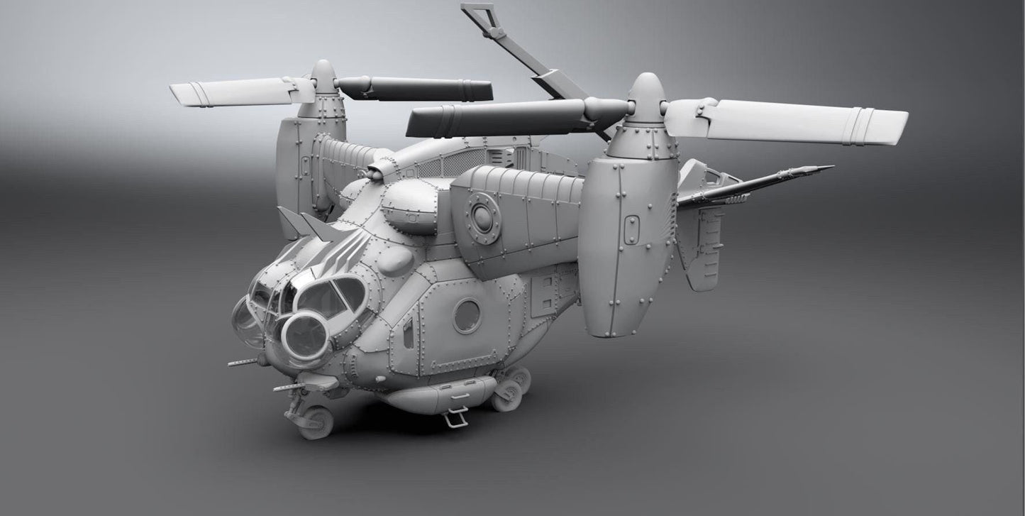 Fallout Vertibird Collectible 3D Resin Model | Hand Painted or Unpainted Post-Apocalyptic Vehicle