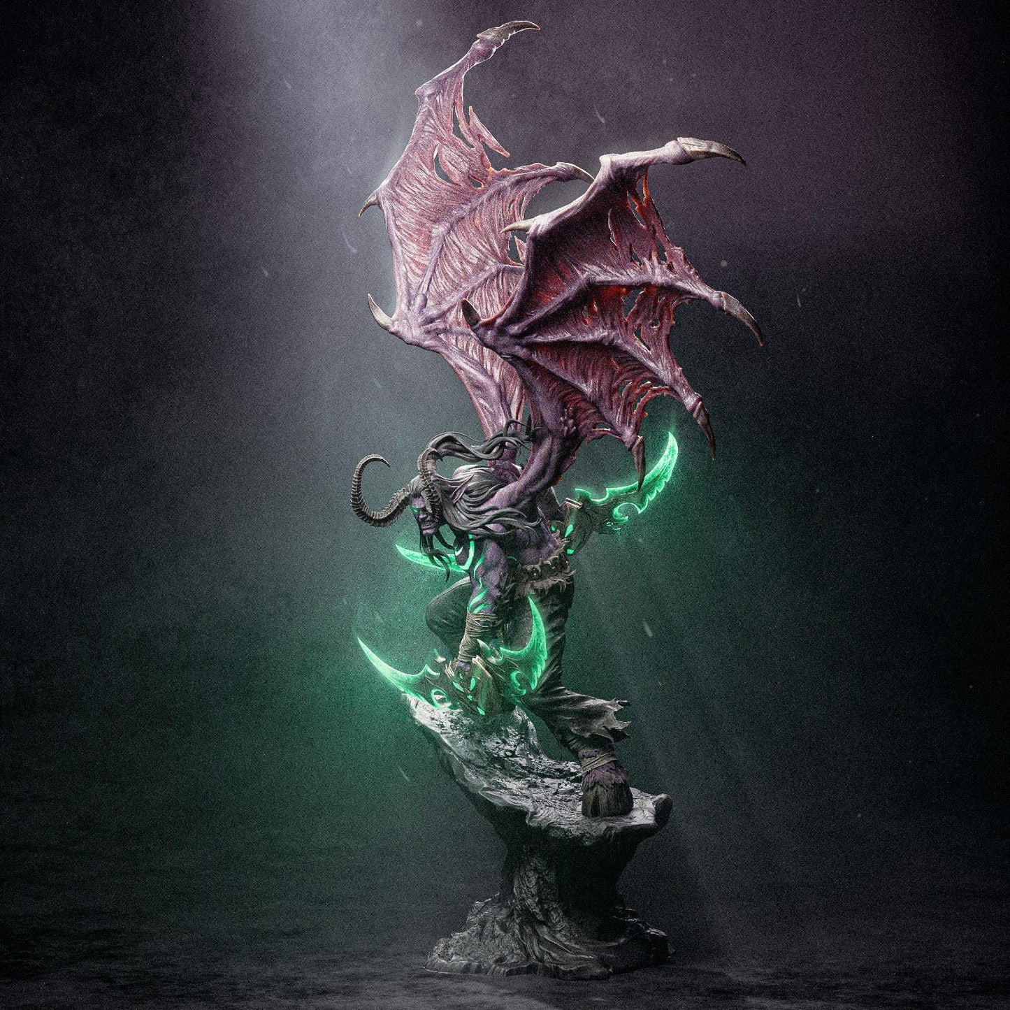 a statue of a dragon on top of a rock