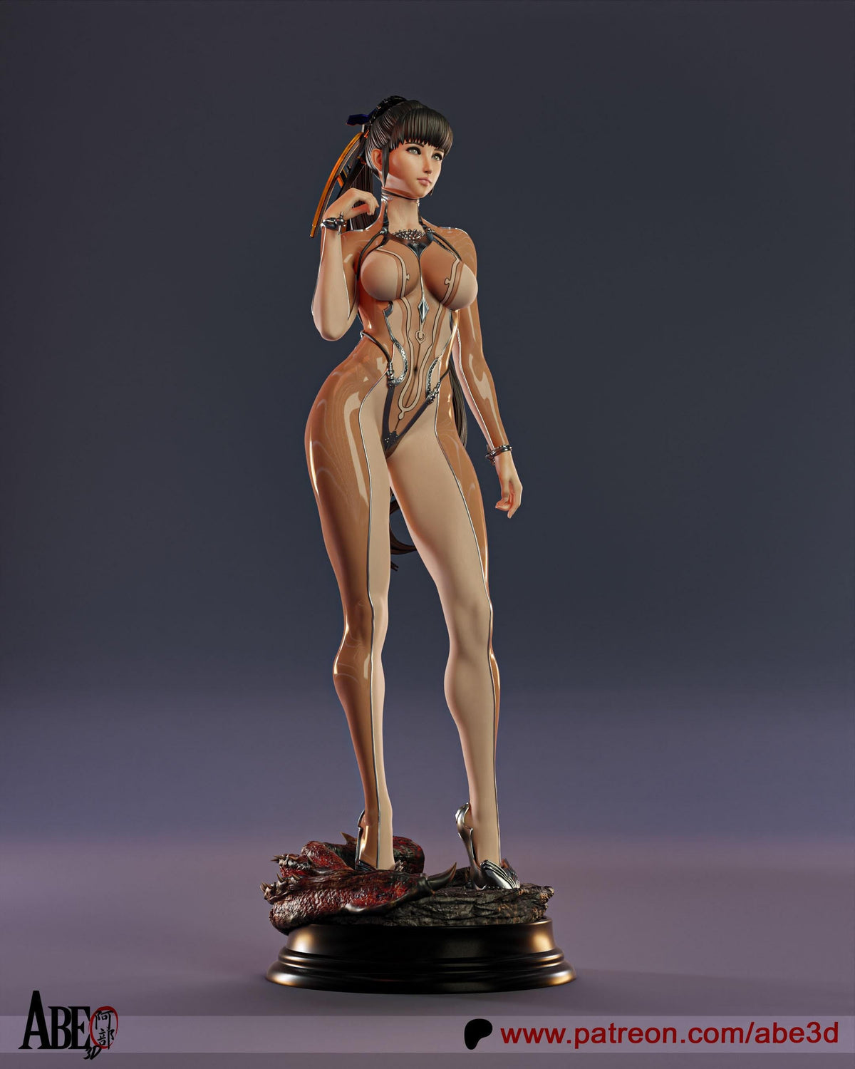 Eve Stellar Blade NSFW 3D Printed Statue – Mature Sci-Fi Gaming Resin Collectible, Made to Order for Adult Collectors