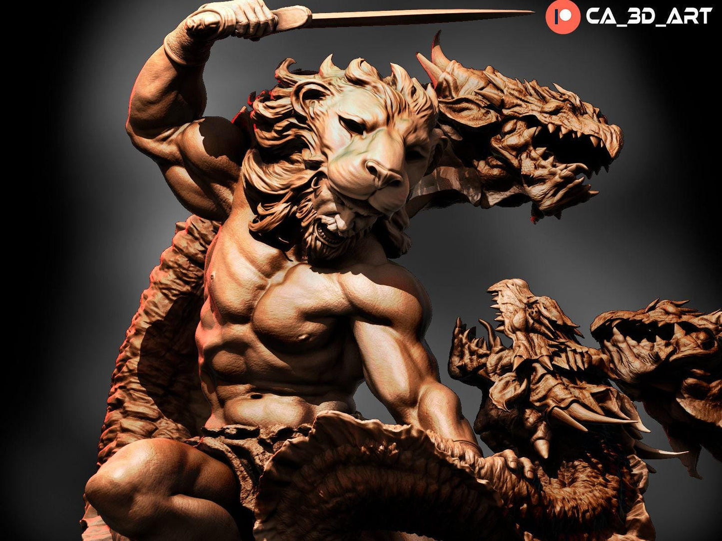 Mythic Might: Hercules Collectible 3D Printed Resin Miniature – Greek Hero