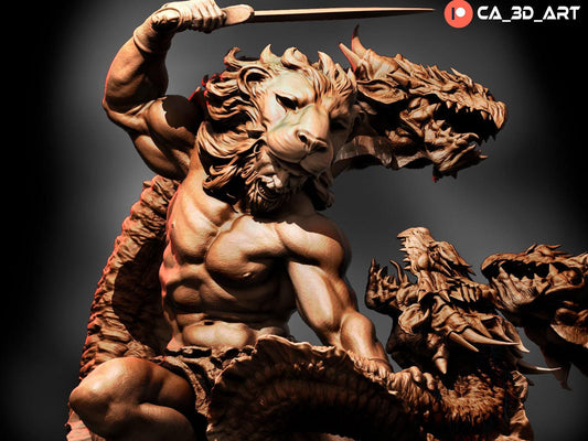 Mythic Might: Hercules Collectible 3D Printed Resin Miniature – Greek Hero