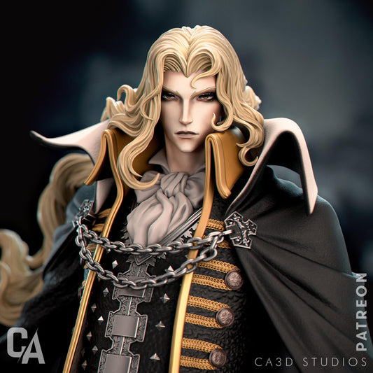 Alucard Vampire Anime Statue – Dracula’s Son Collectible Resin Figure, Painted or Unpainted Model Kit